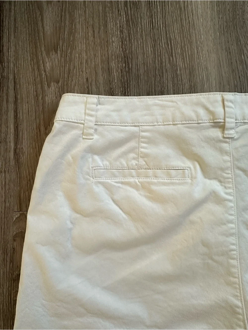 a new day Cream High-Rise Cotton Bermuda Shorts
